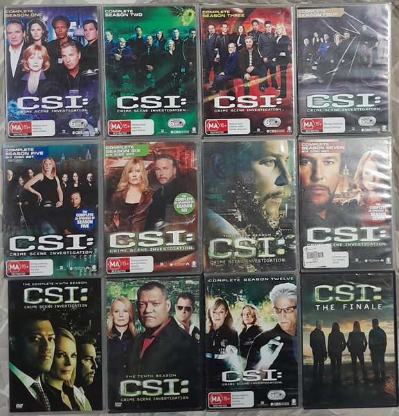 CSI - Original series Seasons 1 to 10, 12 and Finale DVD Bundle