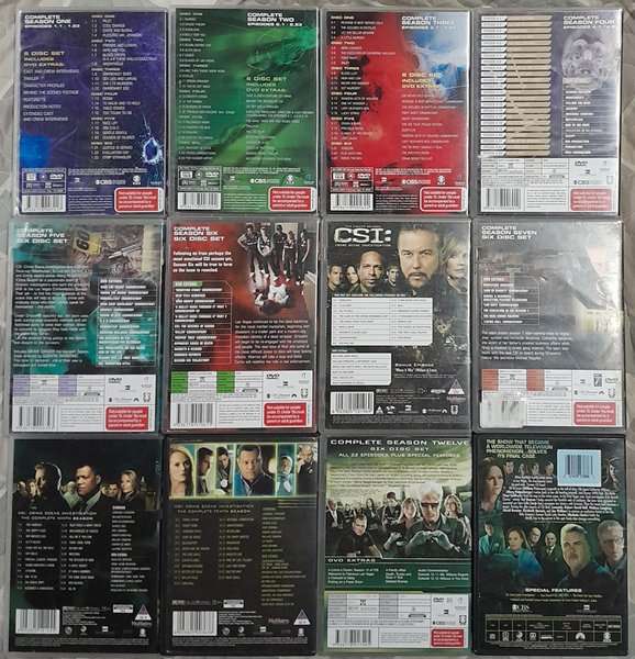 CSI - Original series Seasons 1 to 10, 12 and Finale DVD Bundle