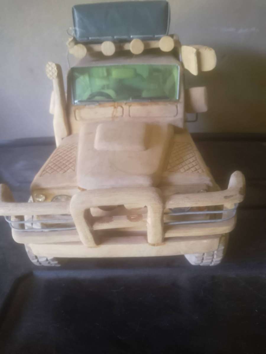 Handcrafted wooden 4x4 Replica toy