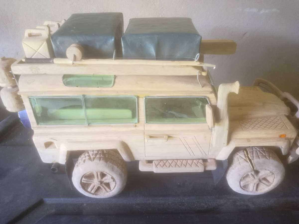 Handcrafted wooden 4x4 Replica toy