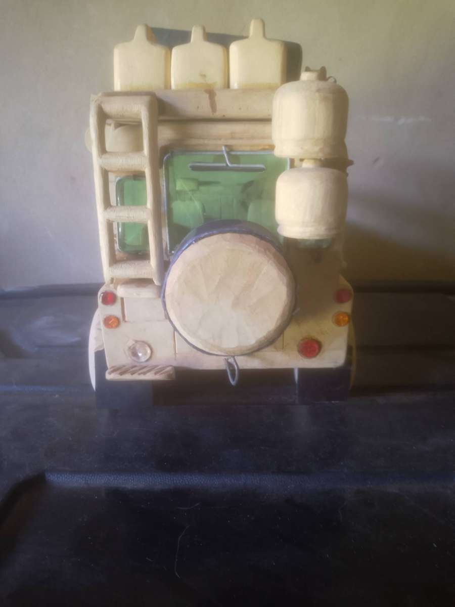Handcrafted wooden 4x4 Replica toy