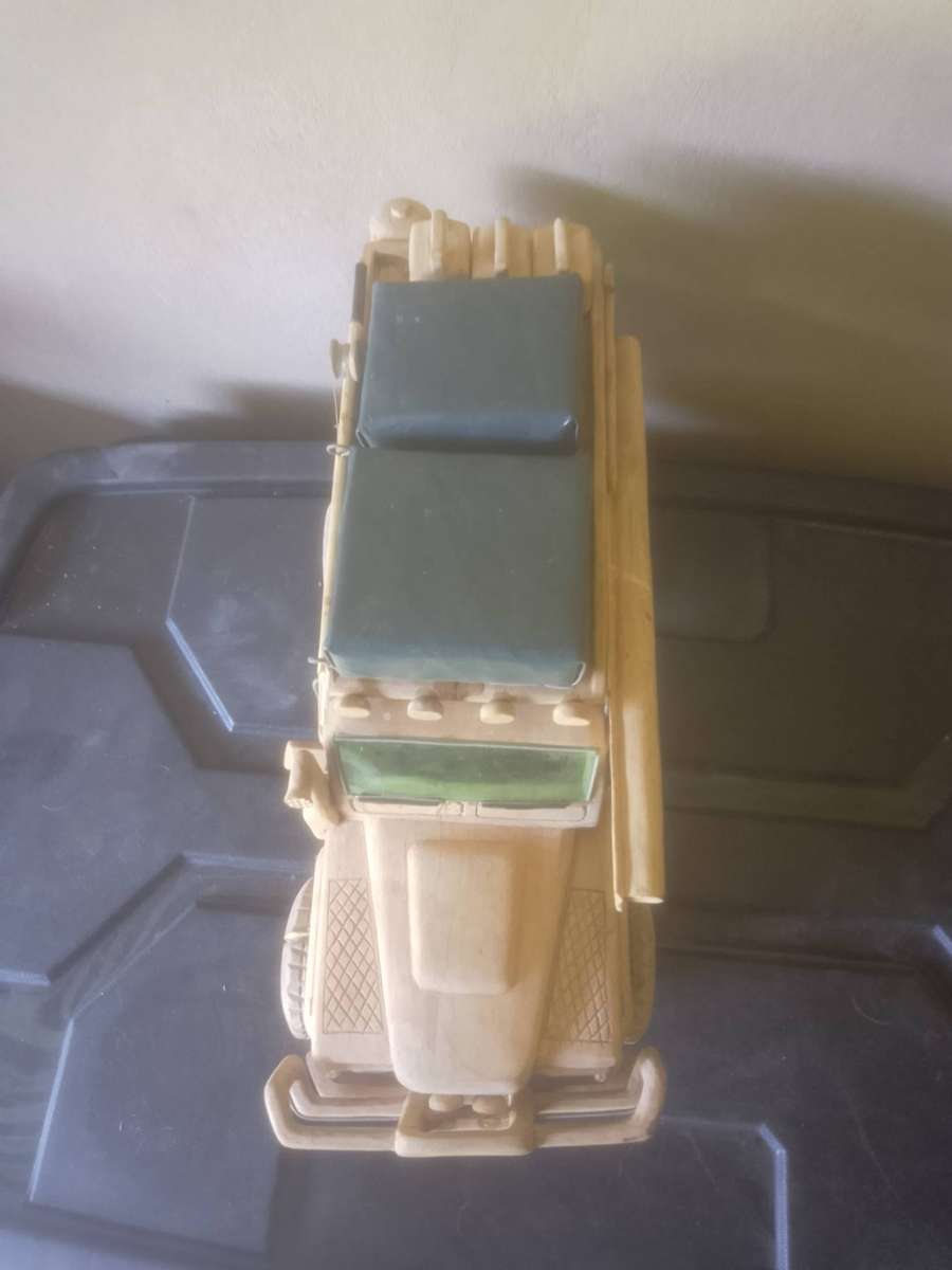 Handcrafted wooden 4x4 Replica toy