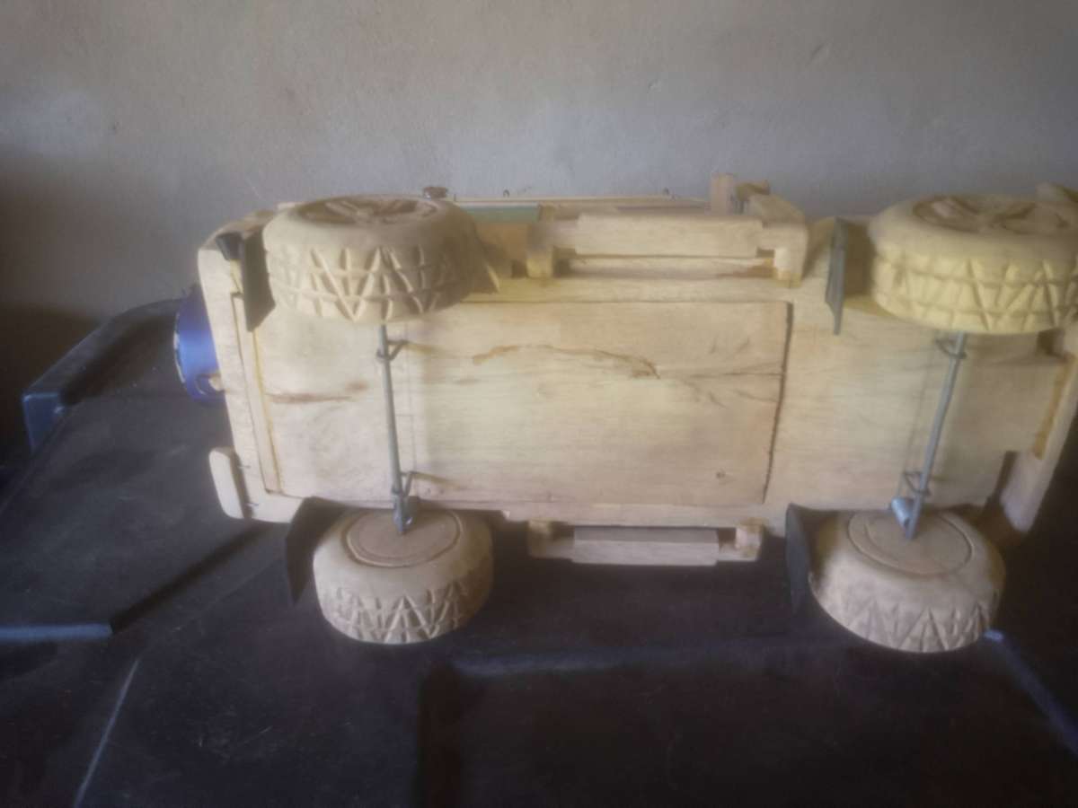 Handcrafted wooden 4x4 Replica toy