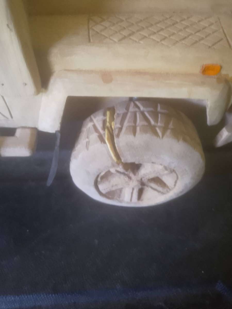 Handcrafted wooden 4x4 Replica toy