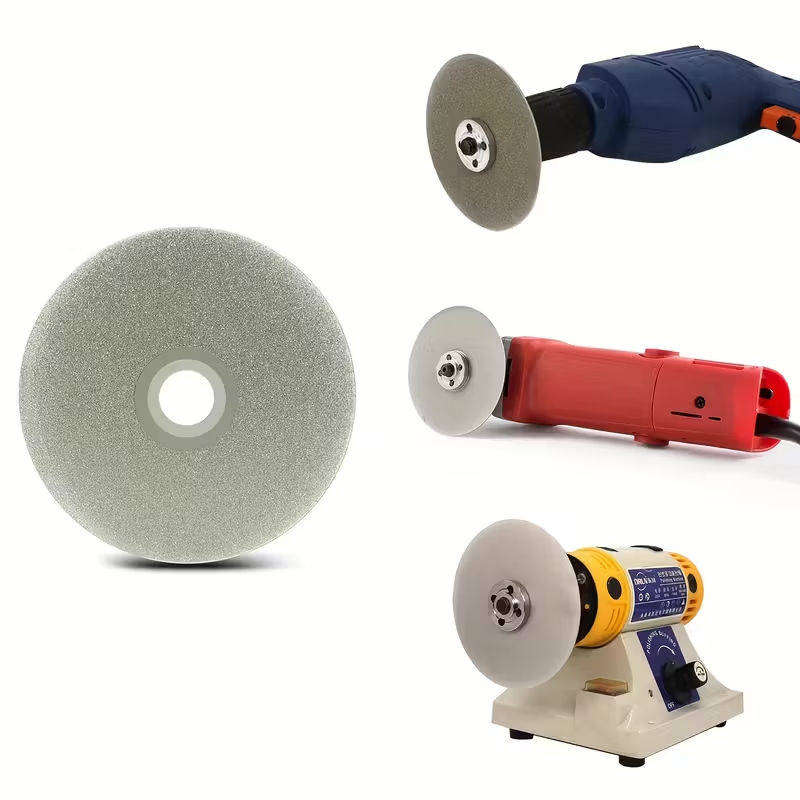 100mm Diamond Coated Disk for Grinding, Sanding, of Gemstones, Glass, Rocks and Ceramics