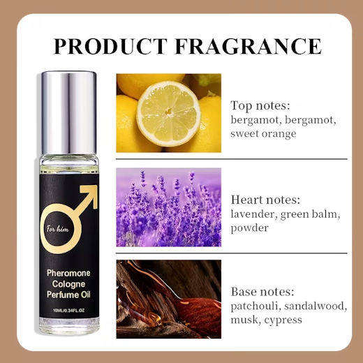 Pheromone Cologne Perfume Oil for Men