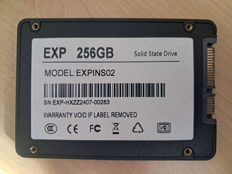 256Gb SSD for Laptop/Notebook (100% Health)