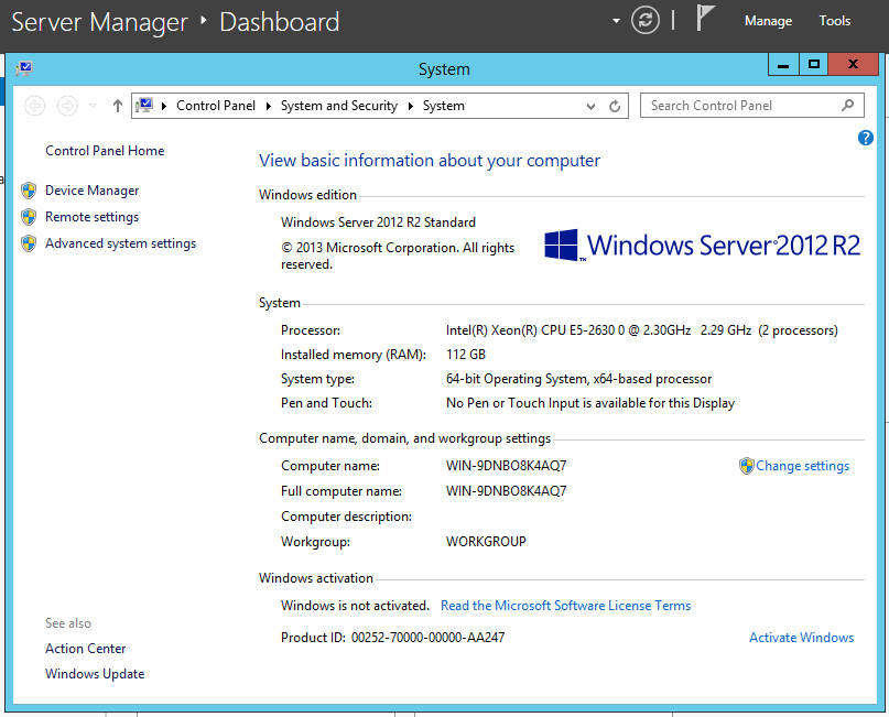 HP Proliant 8th Gen Server, 2 Xeon CPUs (12 Cores), 112Gb Ram