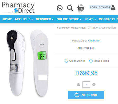 Medical Professional Lepu LRF30B Infrared Thermometer