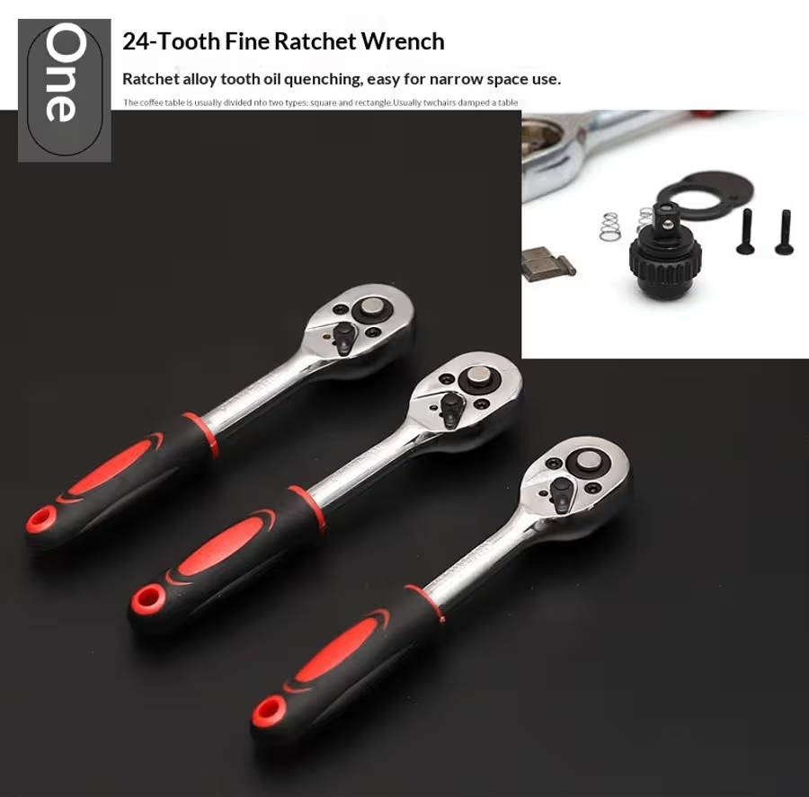 Quality 46 Piece 1/4 inch Drive Socket Ratchet Set