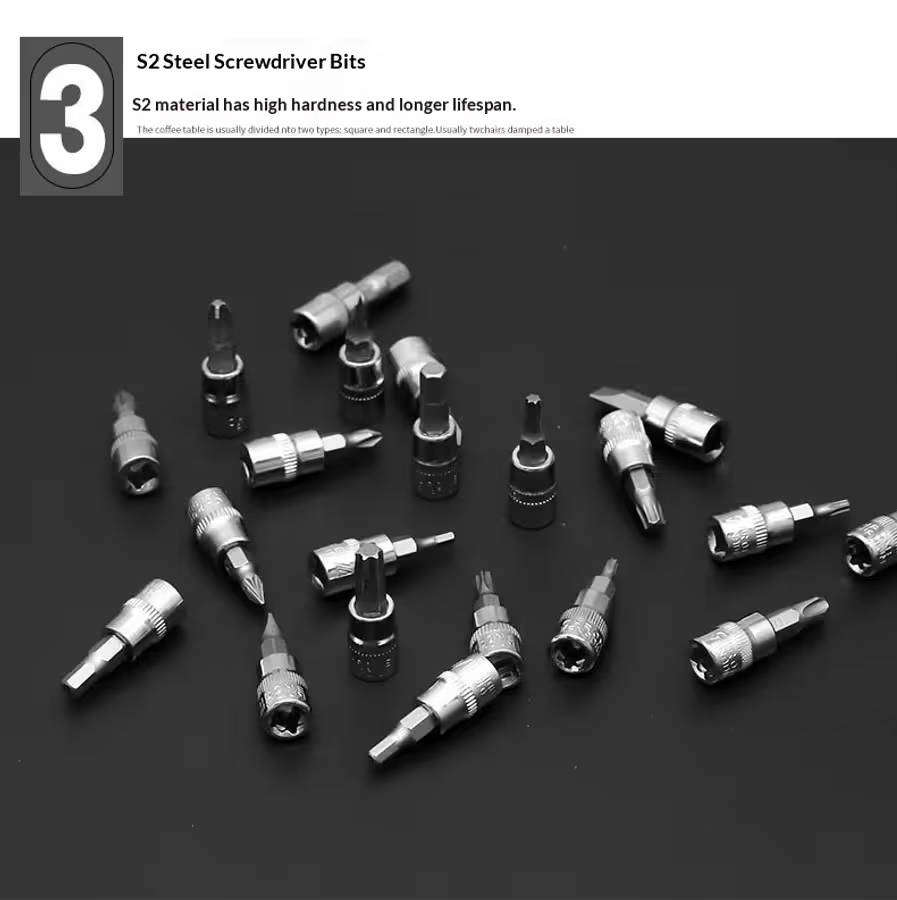 Quality 46 Piece 1/4 inch Drive Socket Ratchet Set