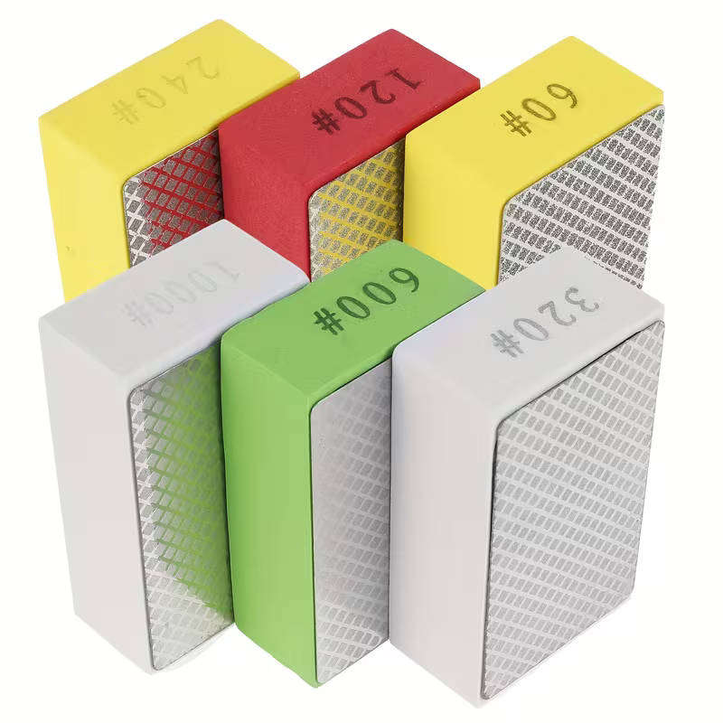6pcs Diamond Hand Polishing Pads Set