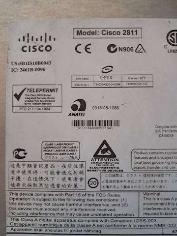Cisco 2811 Enterprise  Router