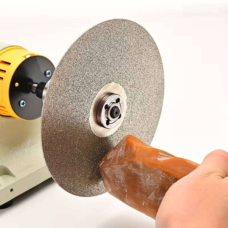 100mm Diamond Coated Disk for Grinding, Sanding, of Gemstones, Glass, Rocks and Ceramics