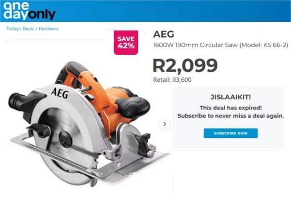 New AEG  1600W Circular Saw