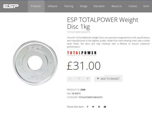 Fractional Weight Plate 1KG