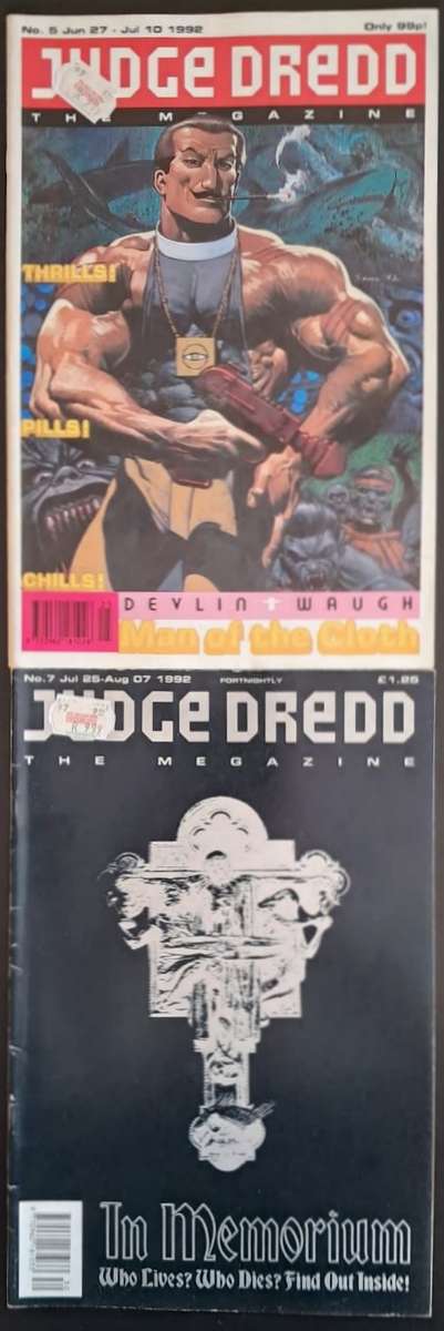 2 x Judge Dredd The Magazine Comics