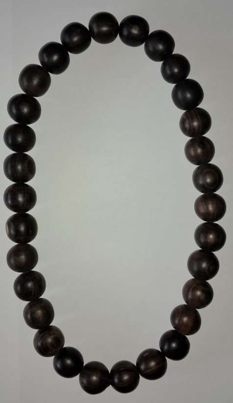 Handmade Makonde Tanzanian Ebony Bead Necklace