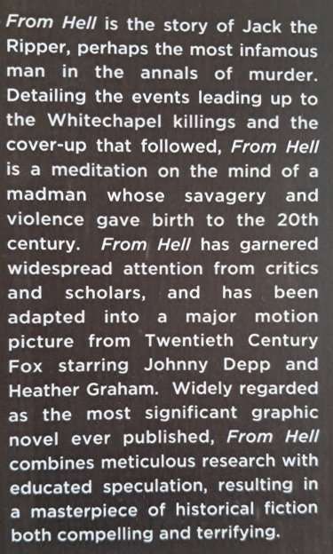 From Hell Graphic Novel (Being a Mellodrama in Sixteen Parts)