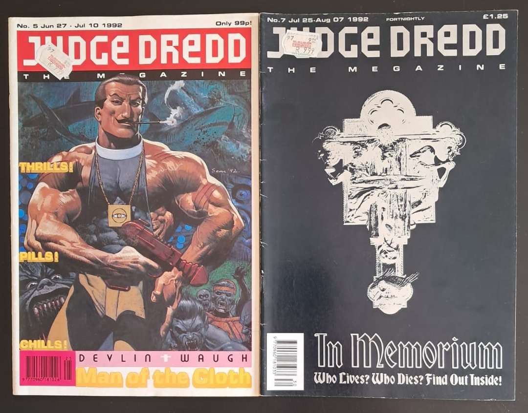 2 x Judge Dredd The Magazine Comics