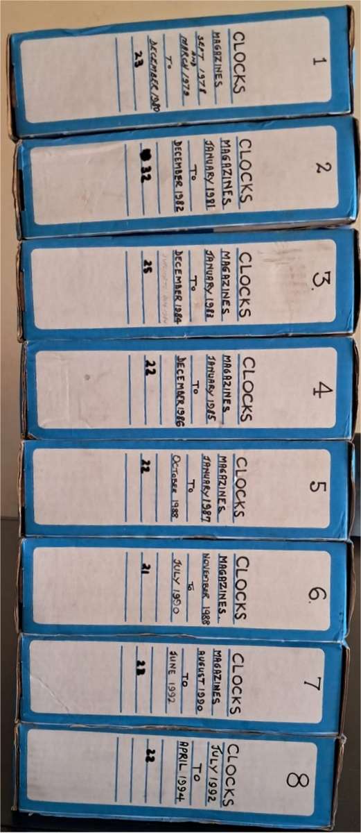 Large Collection of CLOCKS Magazines (190 issues)