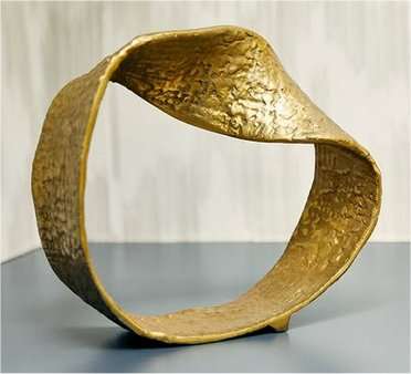 Brass Moebius Knot Sculpture