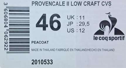 Le Coq Sportif Provencale II Low Craft Size 11 Peacoat