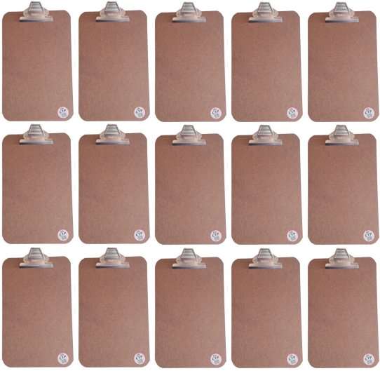 15 x New A4 Masonite Clipboards (All for 1 bid)