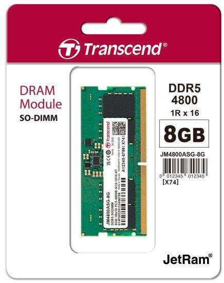 New Transcend 8GB DDR5 Notebook Memory (Retail R862)