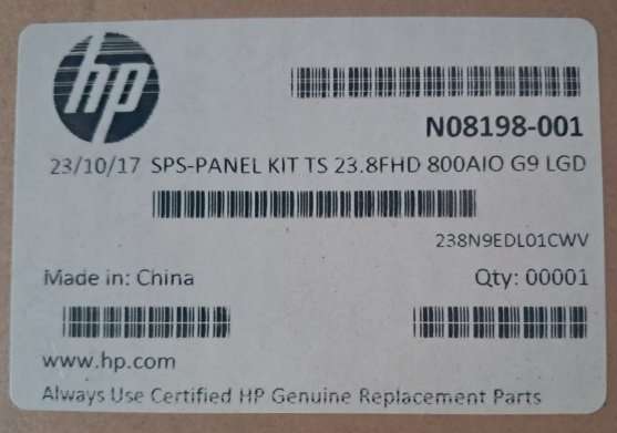 HP EliteOne 800 G9 FHD LCD Touch Display Panel 23.8" Screen (Retail R4599)