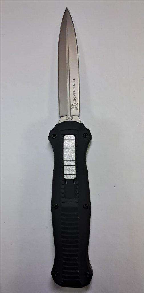 OTF Knife with double edged blade (Benchmade Infidel Replica)