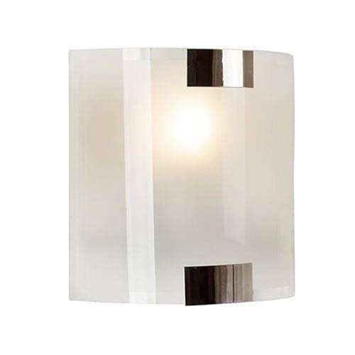 RADIANT CHROME & FROSTED GLASS WALL LIGHT (Retail R280)