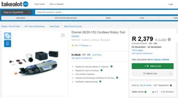 New Dremel Cordless Rotary Tool (Retail R2379)