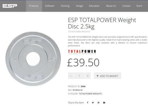 Fractional Weight Plate 2,5KG