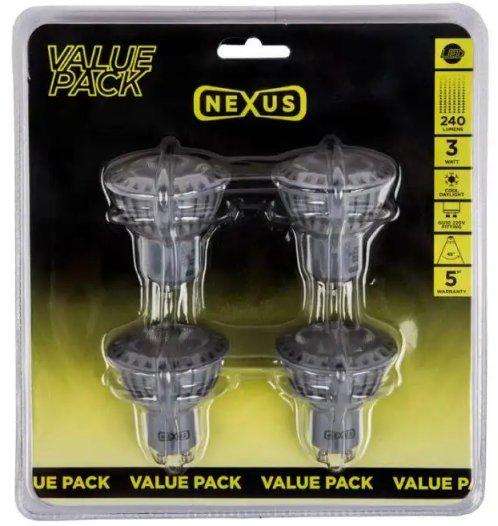 Pack of 4 NEXUS LED Downlighter Globes (Retail R129)