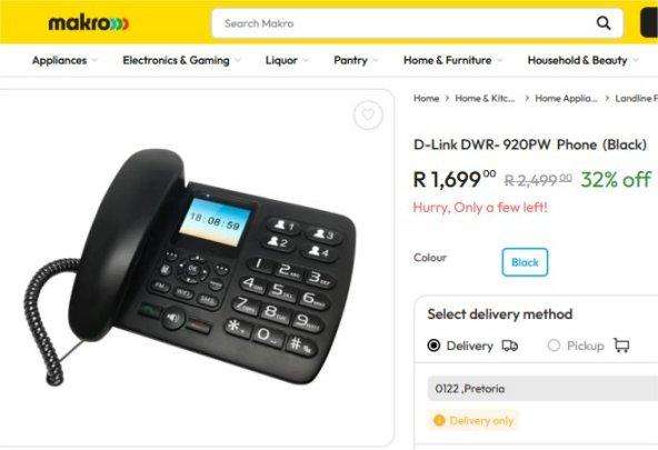 FLLA (Fixed Line Look Alike) Wi-Fi / Sim Card Phone (Retail R1699)