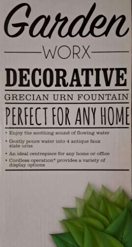 Garden Worx Decorative Urn Fountain