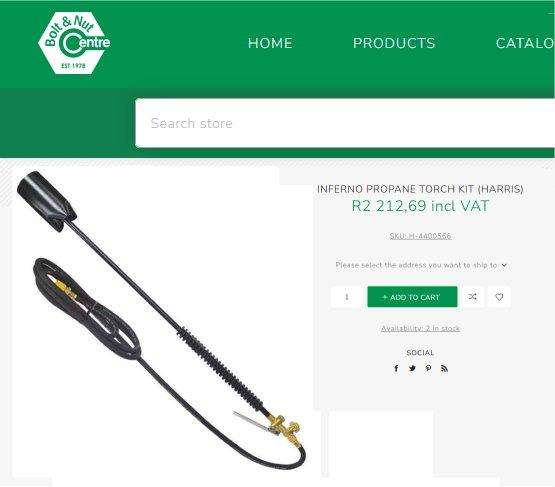 New HARRIS INFERNO Propane Torch Kit (Retail R2212)