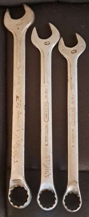 Set of six large Gedore Spanners