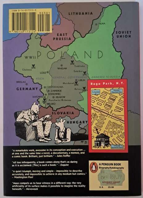 MAUS Art Spiegelman - A Survivors Tale 1 Graphic Book