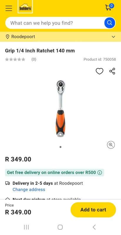 New Grip 1/4 inch Ratchet (Retail R349)