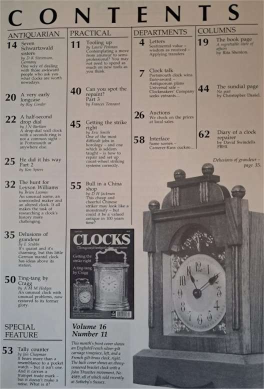 Large Collection of CLOCKS Magazines (190 issues)