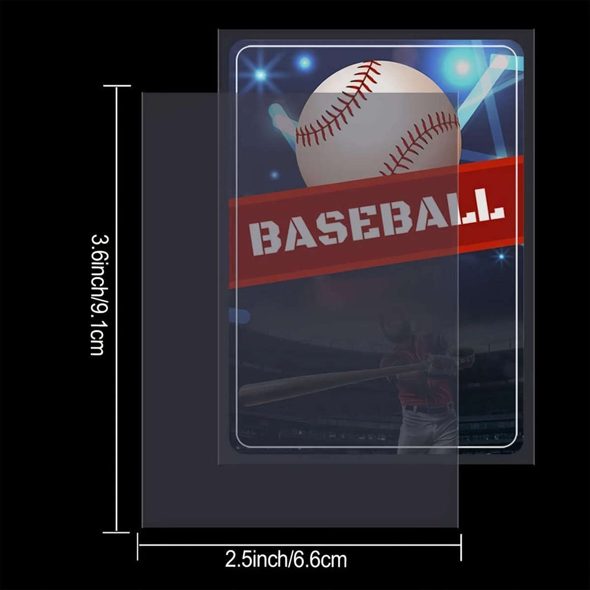 Trading Card Sleeves, Soft Clear Plastic