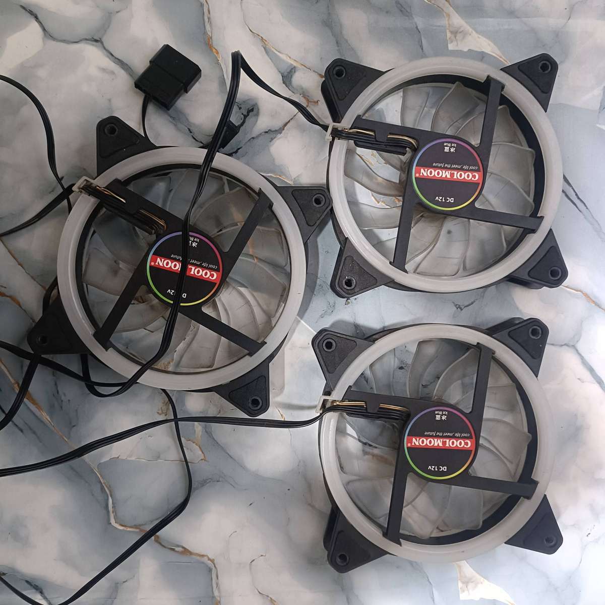 Coolmoon Light Blue RGB Fans