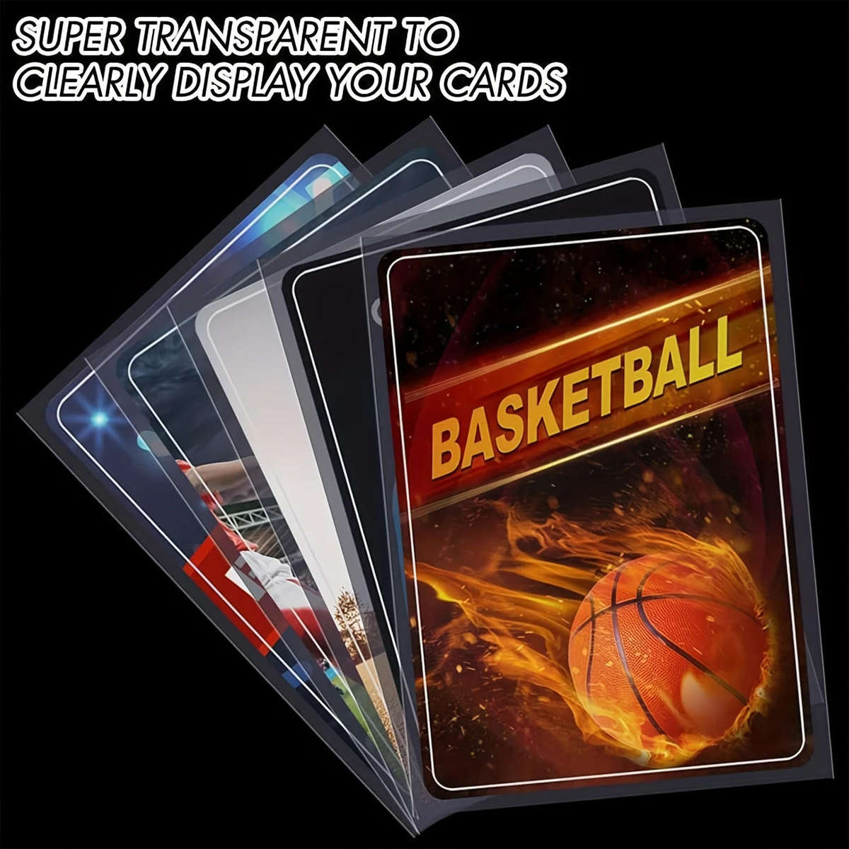 Trading Card Sleeves, Soft Clear Plastic