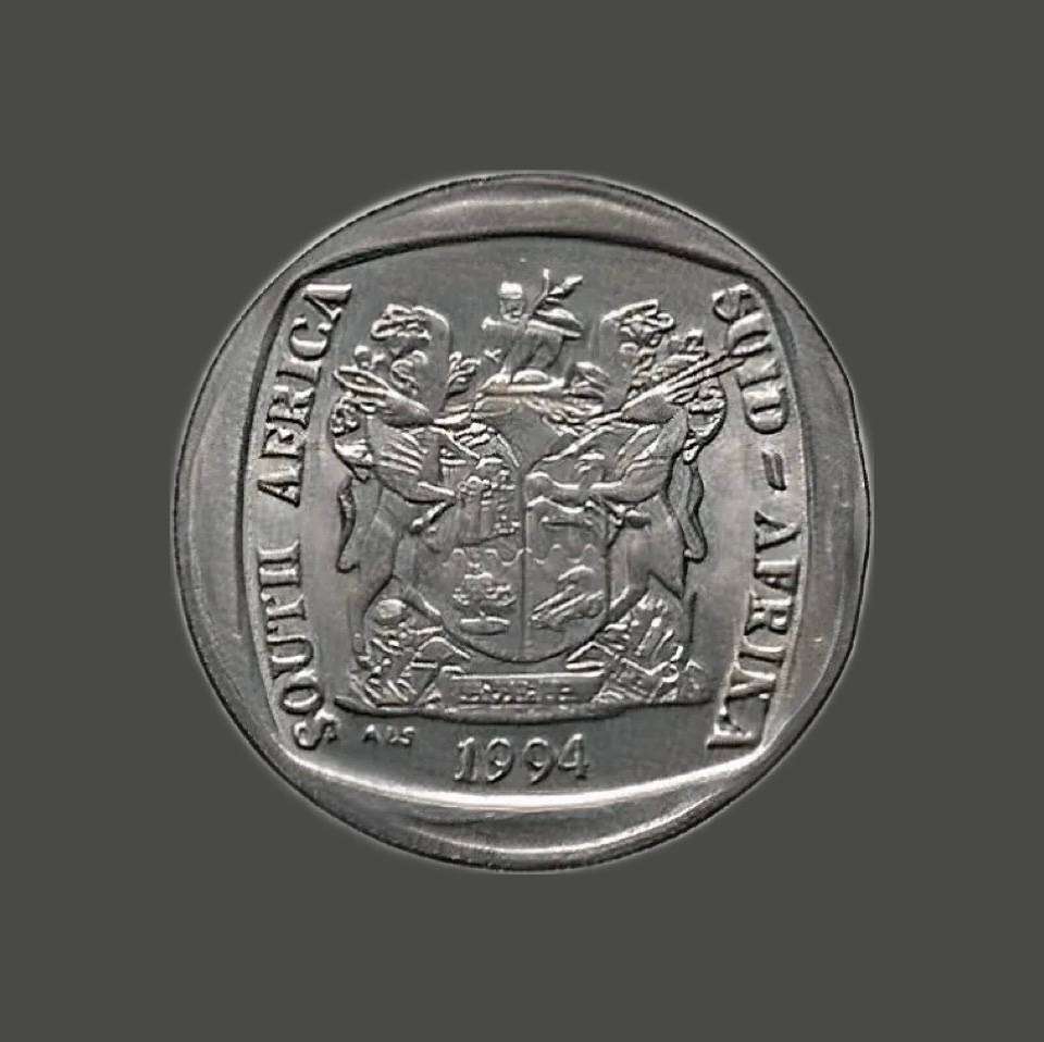 South Africa 5 Rand, Presidential Inauguration - 1994