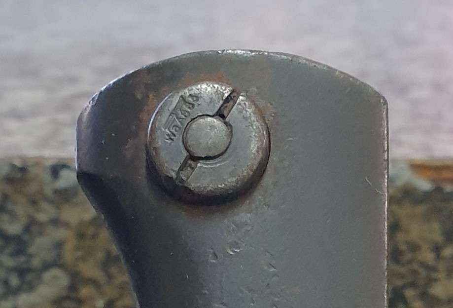 German bayonet Eagle stamp coded WaA883 both handle and scabbard