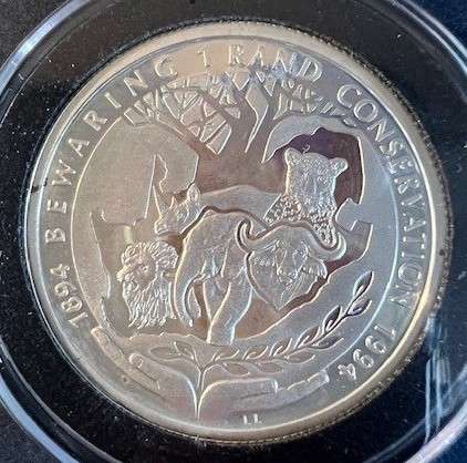 RSA 1994 SILVER R1 PROOF CONSERVATION