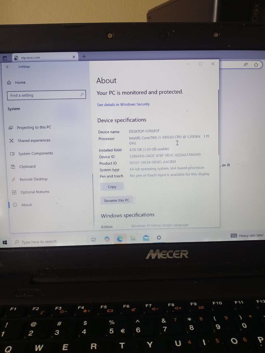 Mecer Laptop