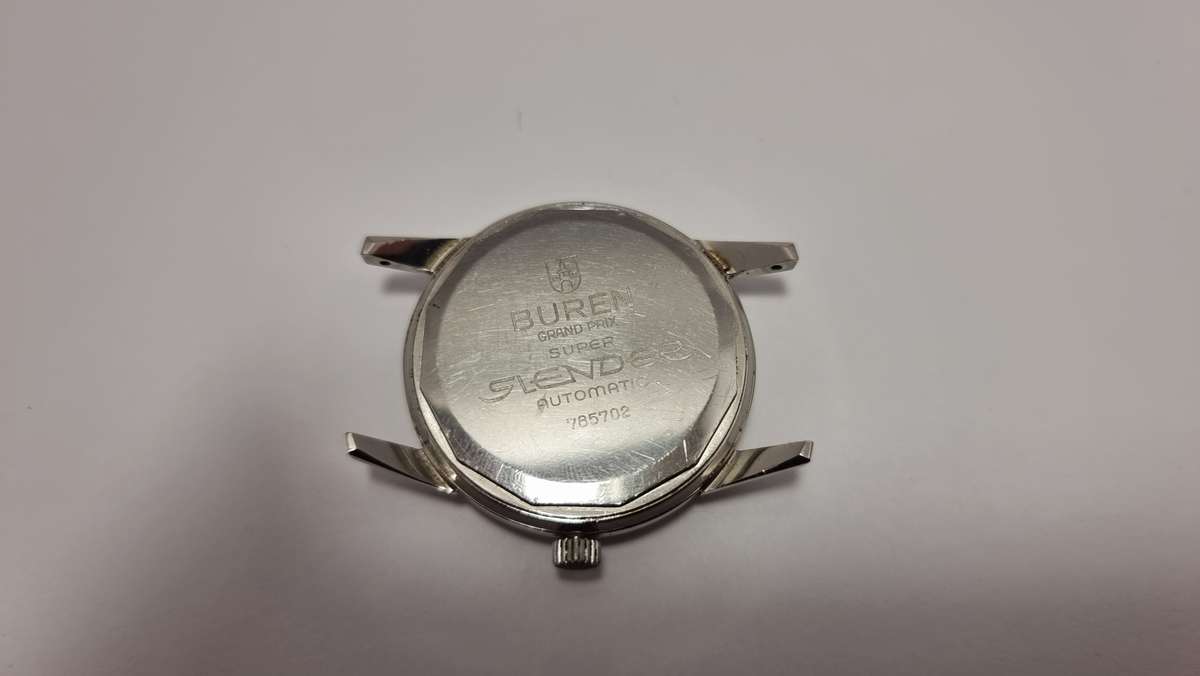 Buren Grand Prix Super Slender date automatic micro rotor 34mm